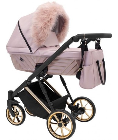 Fur Hood Pink stroller, car...