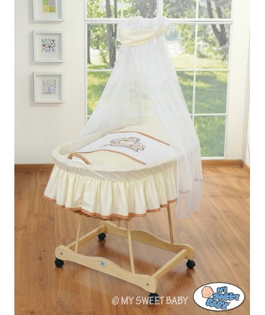 Moses Basket/Wicker drape...