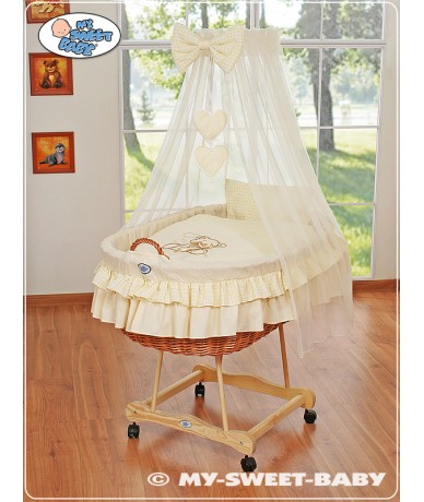 Moses Basket/Wicker drape...