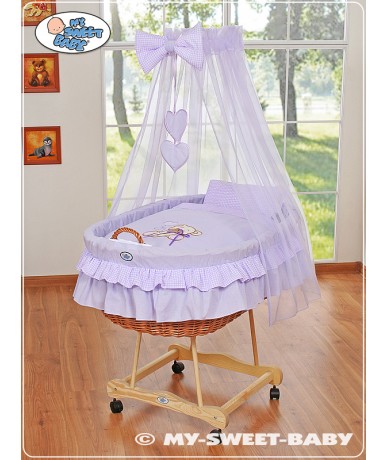 Moses Basket/Wicker drape...