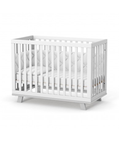 Baby cot 120x60cm White Grey